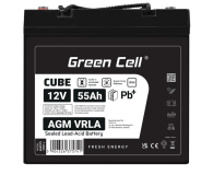 Green Cell Cube AGM VRLA IP54 12V 55Ah - 1364807 - zdjęcie 4